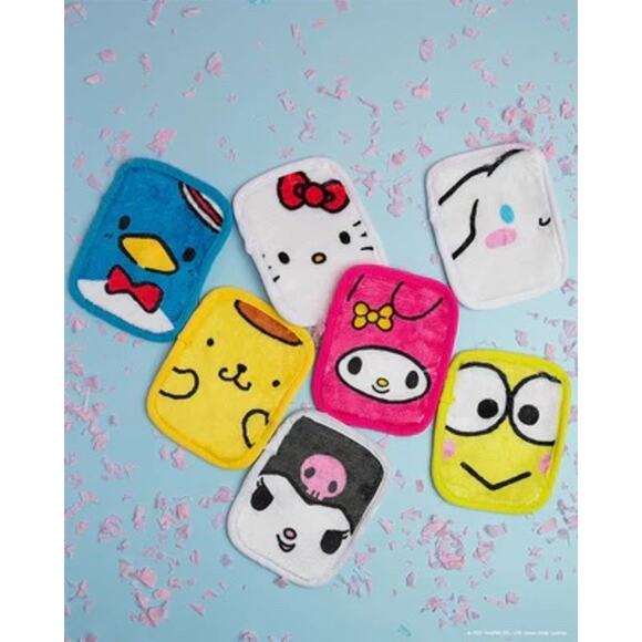 NIB Hello Kitty Makeup Eraser Full 4-Piece Set Sanrio Collab 7-Day Sets - Picture 4 of 16